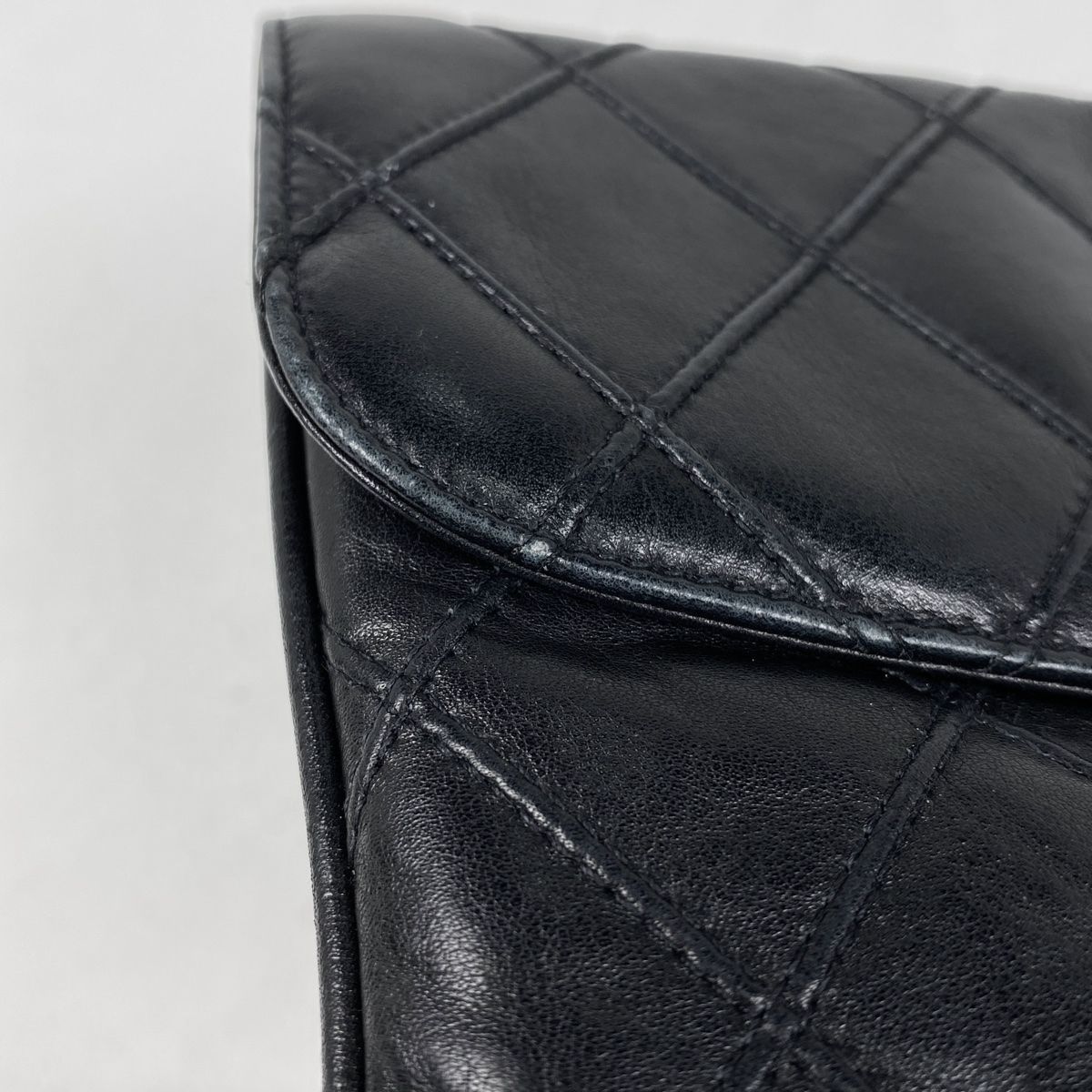 ☆CHANEL CHANEL シャネル ビコローレ クラッチバッグ レザー 黒 