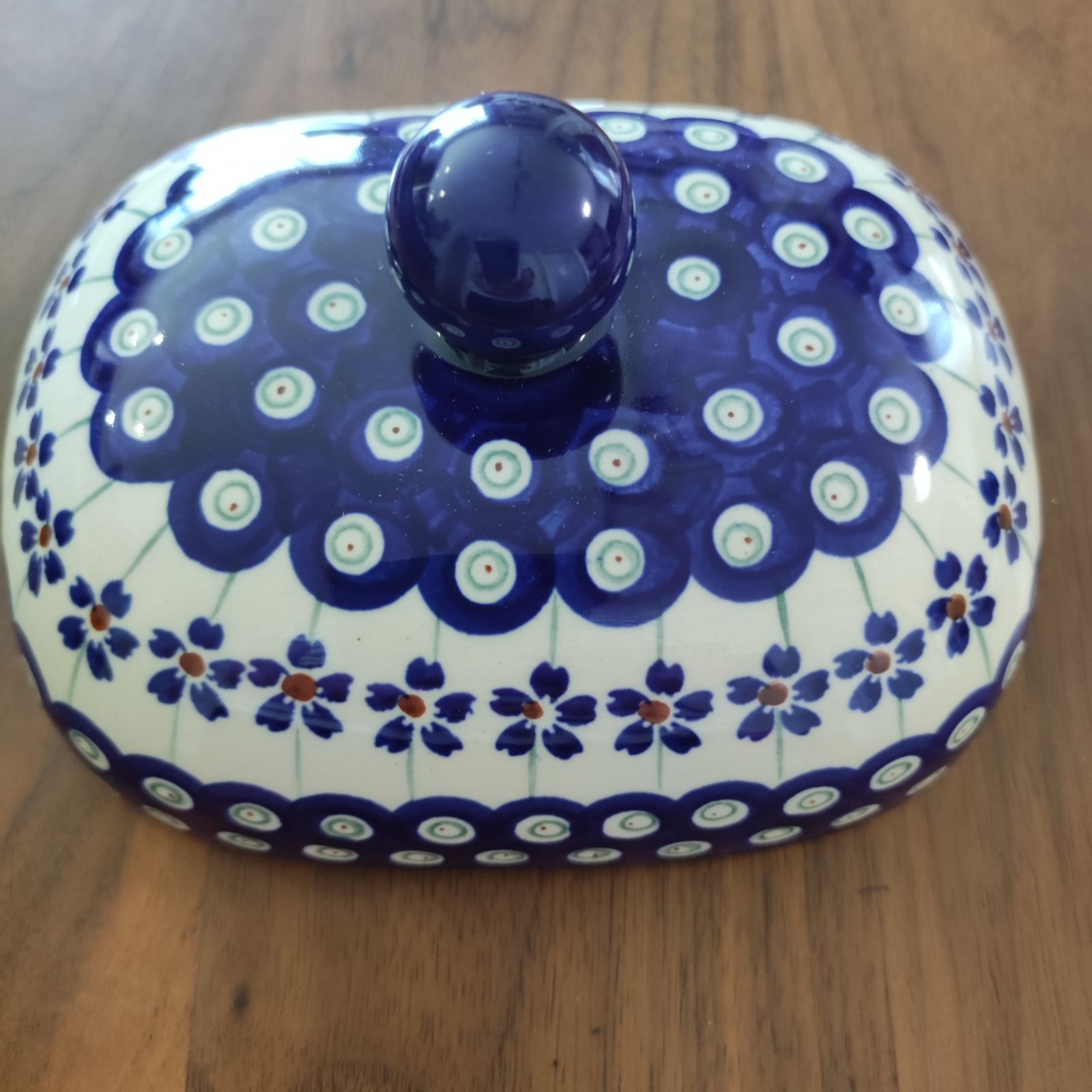 ポーランド食器 バターケース 陶器 バターケース ポーリッシュポタリー