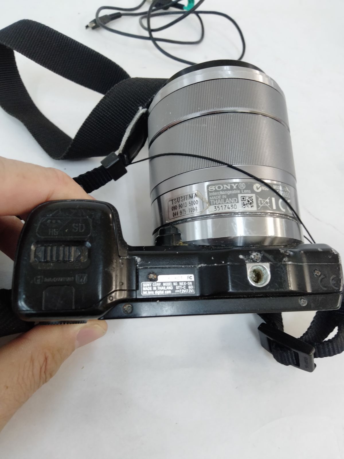 SONY α ミラーレスカメラ NEX-5 ジャンク ジャンク SONY ミラーレス一眼カメラ レンズセット シルバー α