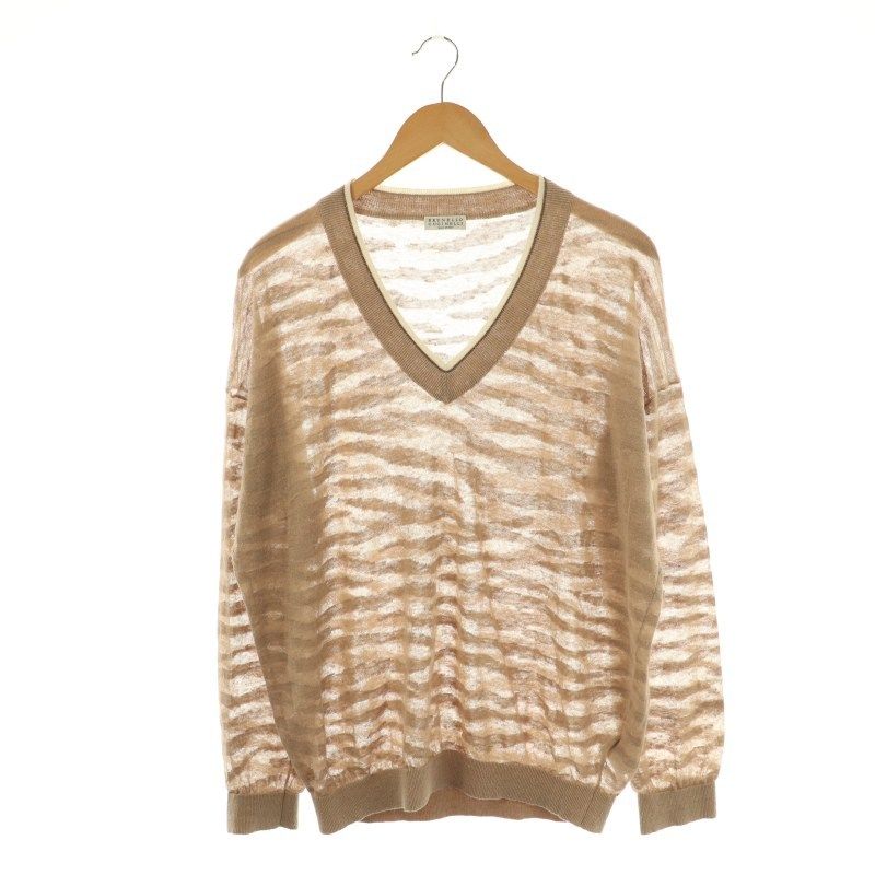 ブルネロクチネリ BRUNELLO CUCINELLI リネンVネックプル