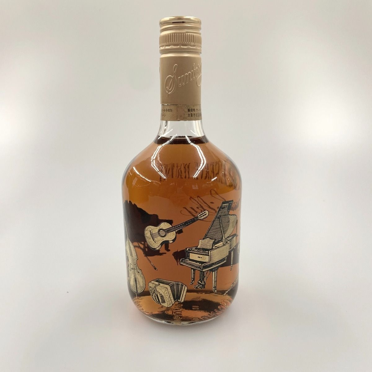 レア物美品 サントリーウイスキー　シルキー　楽器ボトル　760ml 43% 希少 サントリースペシャルリザーブ シルキー 楽器ボトル - お酒買取