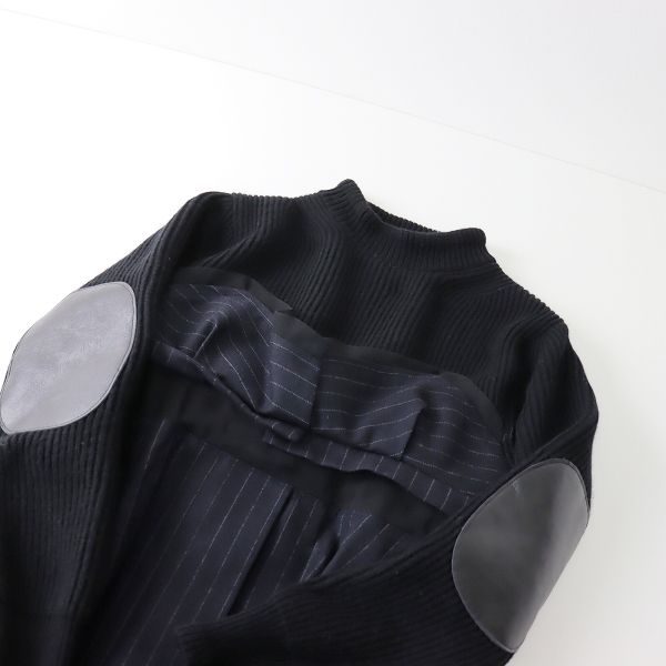 美品 定価14万 2022AW sacai サカイ 22-06327 Wool Knit Chalk