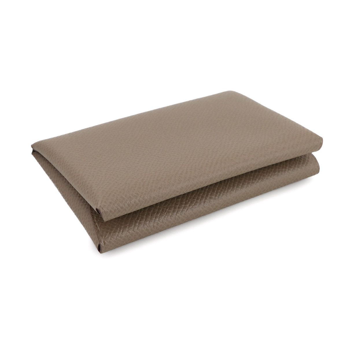 ☢ エルメス HERMES カルヴィ デュオ カードケース 名刺入れ エプソン エトゥープ W刻印 Calvi Card Case 90282018