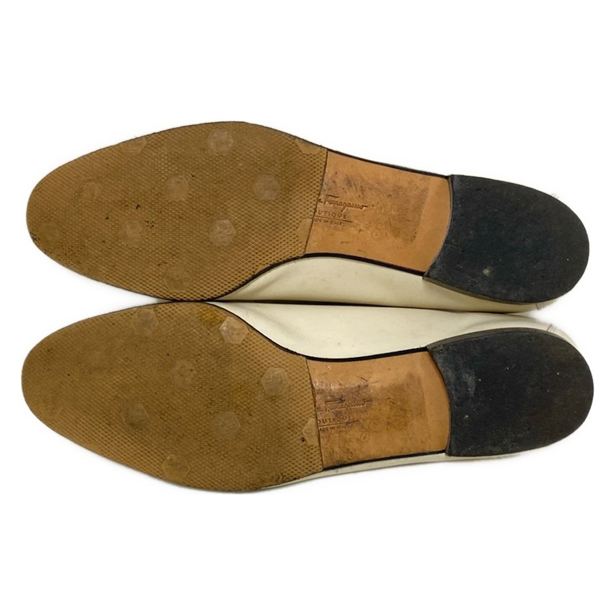 サルヴァトーレフェラガモ モカシン シューズ 6 1/2 メンズ ベージュ 保存箱付き Salvatore Ferragamo 良好◇Salvatore Ferragamo サルヴァトーレフェラガモ パンプス 6 1⁄2