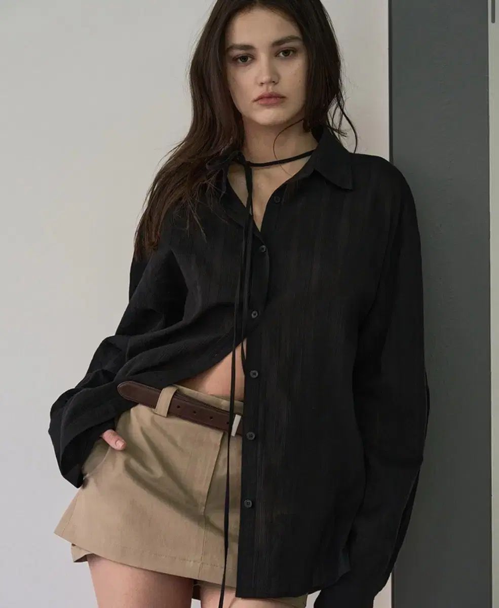 新品 シーゲイト ルーズフィット ストラップ シャツ