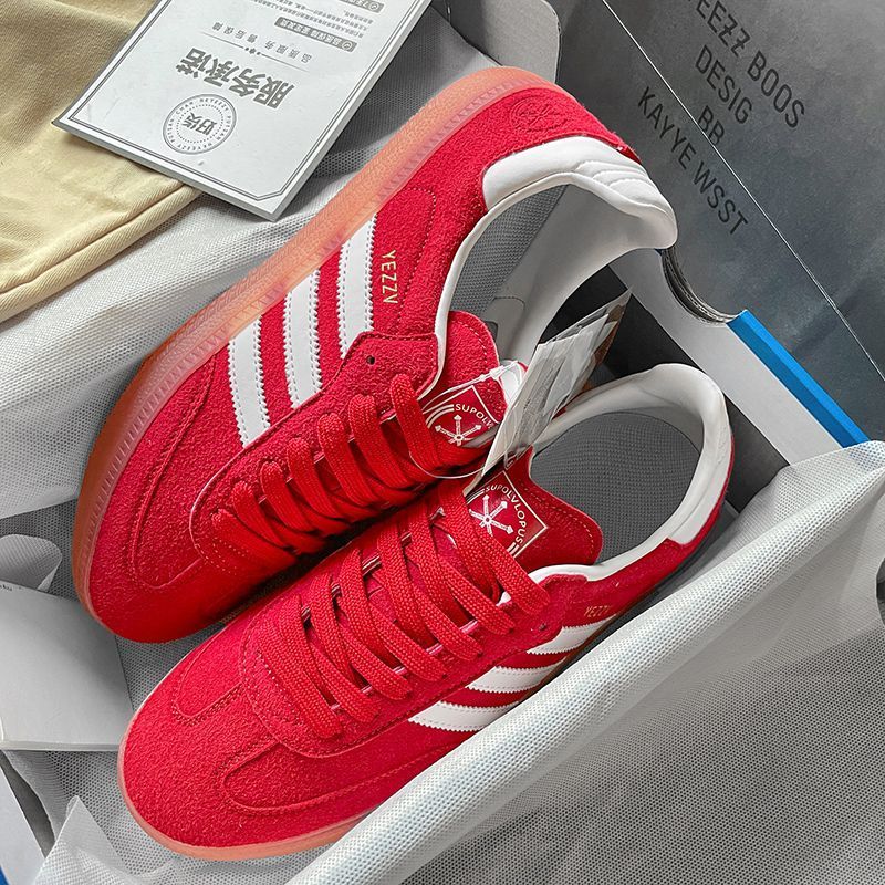 Adidas GAZELLE INDOOR レッド道徳トレーニング カジュアル スポーツ スニーカー