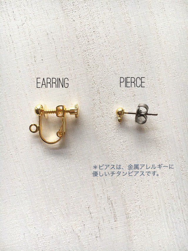 Bijou oval hoop pierce/earring(Crystal) - メルカリ