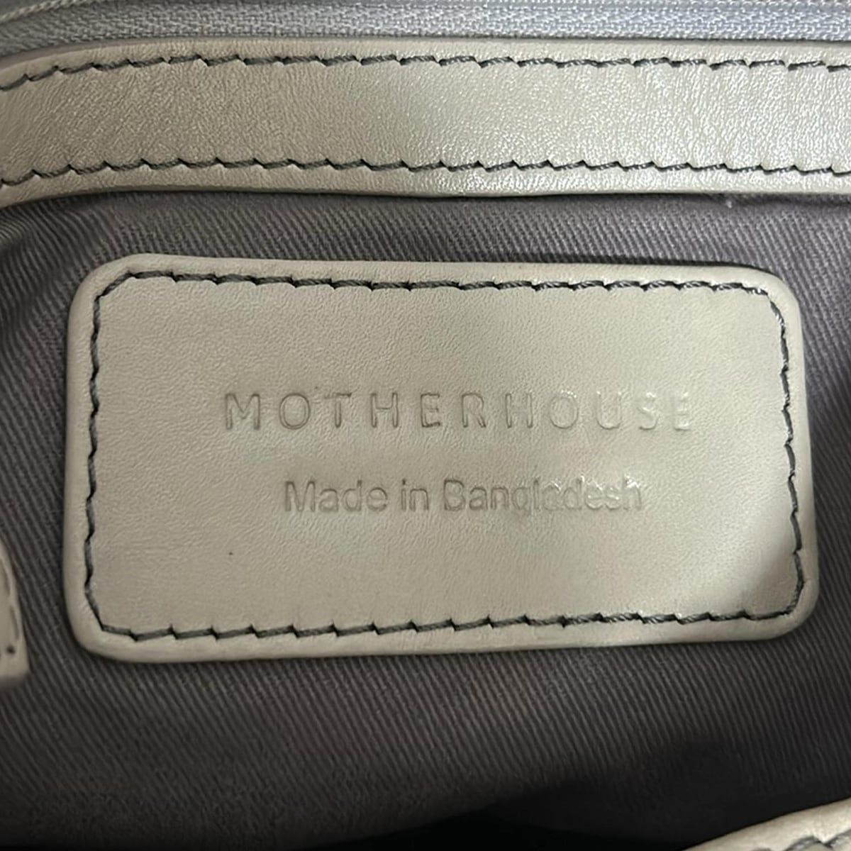 Motherhouse(マザーハウス) ショルダーバッグ - ライトグレー レザー
