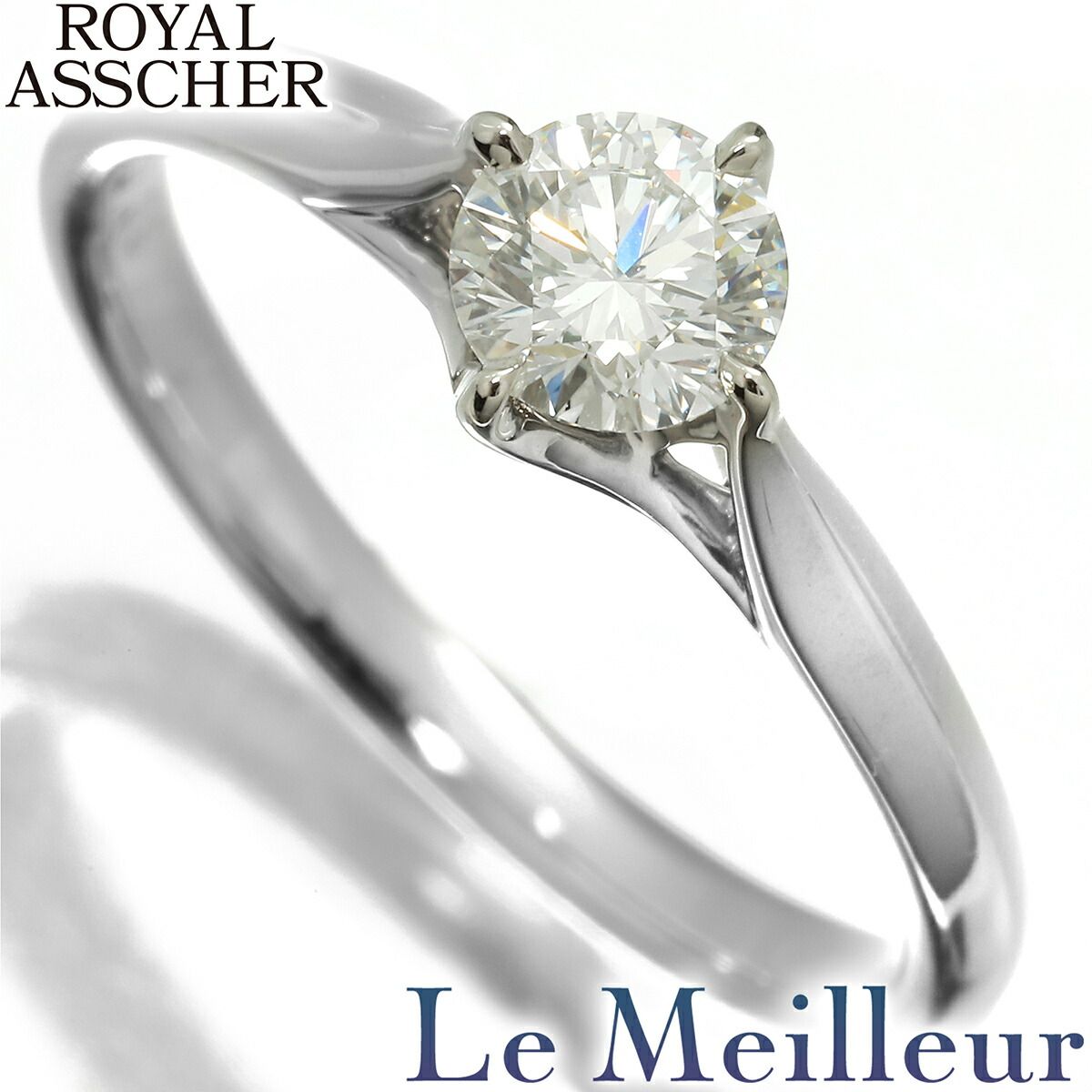 美品 ROYAL ASSCHER ロイヤル・アッシャー リング PT950 10