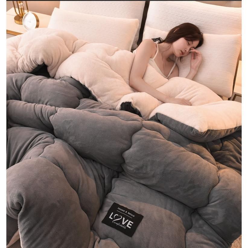 日本製【シビラ】羽毛布団 150×210 モリノ レッド ブルー各1枚 日本製