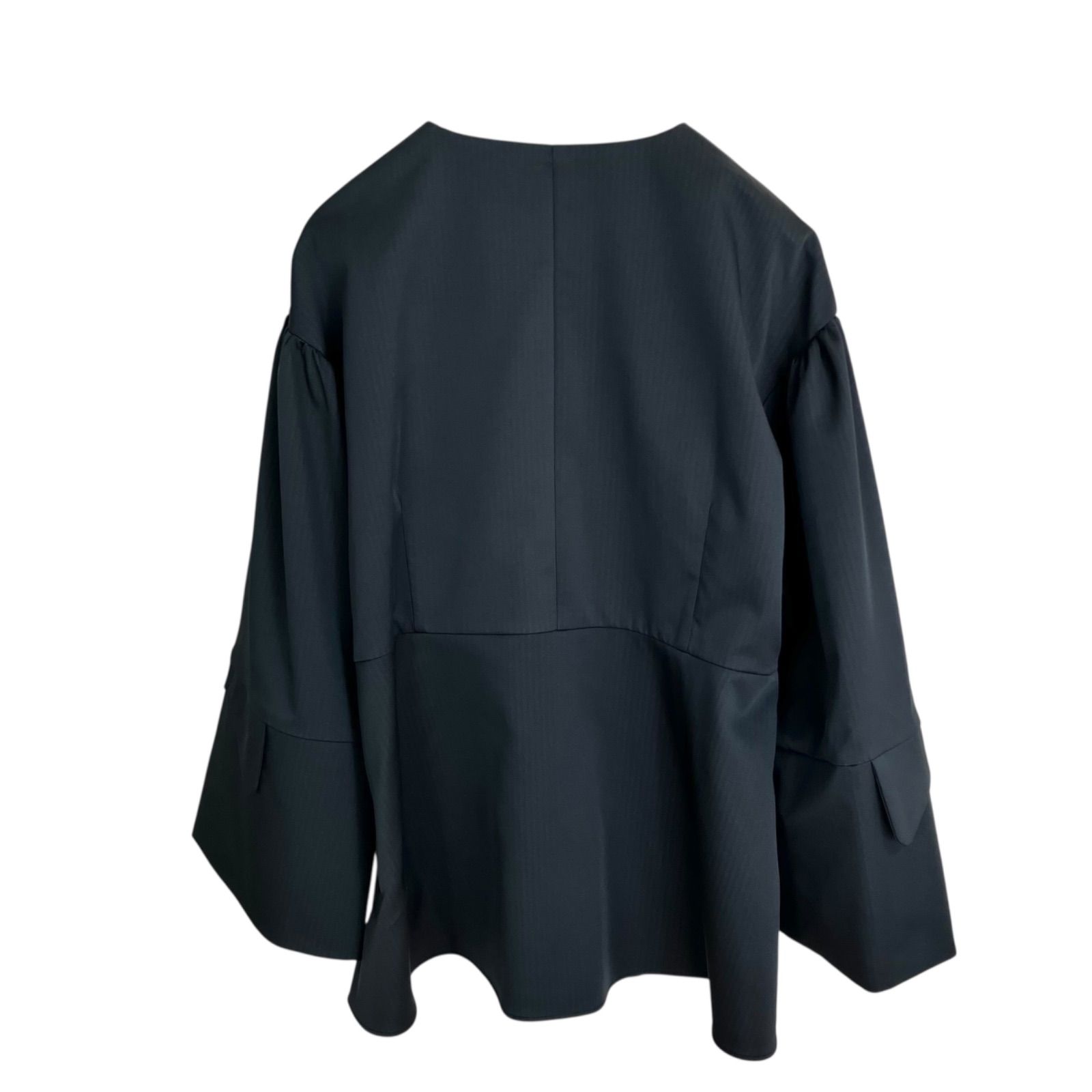 Sono サニーディライトジャケット パールボタン リボンティアードライトブルゾン F ブラック 黒 ソーノ ノー ジャケット ライトアウター S251JV012