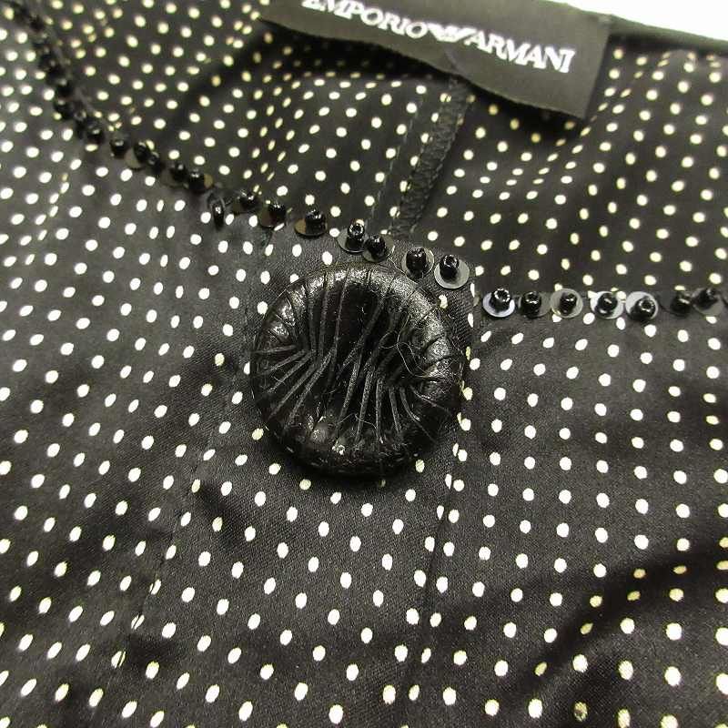 美品 エンポリオアルマーニ EMPORIO ARMANI シルク100％ ドット 