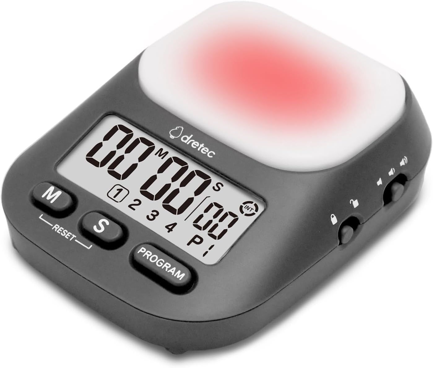 ドリテック タイマー 勉強 学習用 消音 大画面 大音量 時計 アラーム マグネット 最大セット199分59秒 ドリテック タイマー 勉強 学習用 消音 大画面 大音量 時計 アラーム