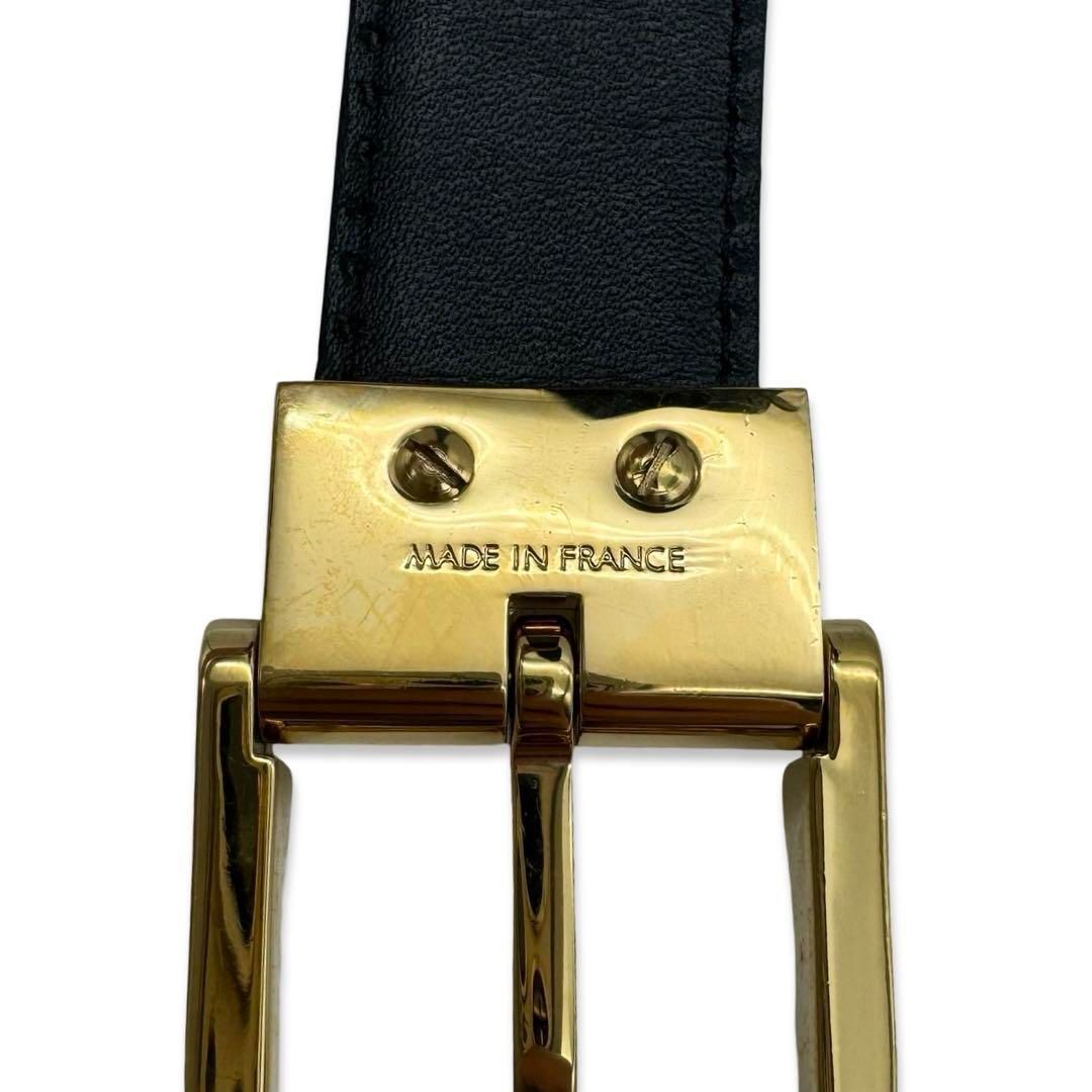 ルイヴィトン　ベルト　エピ　M6832 ブラック　黒　ゴールド金具 1円 LOUIS VUITTON ルイヴィトン M6832 エピ サンチュール