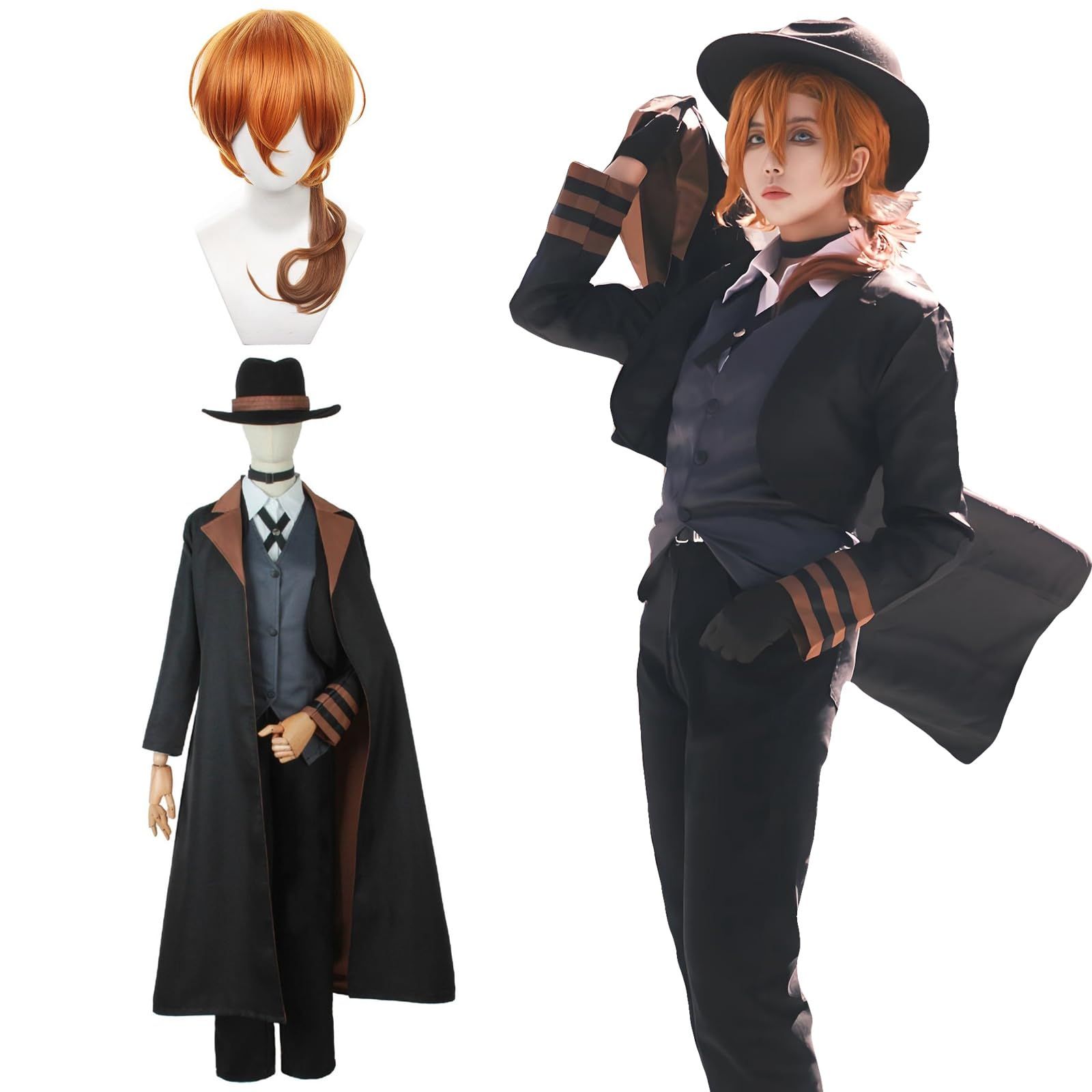 神併良品 中原中也 コスプレ ウィッグ付き 五大幹部 文豪ストレイ