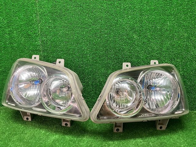 コーティング加工済 比較的綺麗 ダイハツ J111G/J131G テリオスキッド ヘッドライト左右 ハロゲン P0757 ZB レベ付 241220218