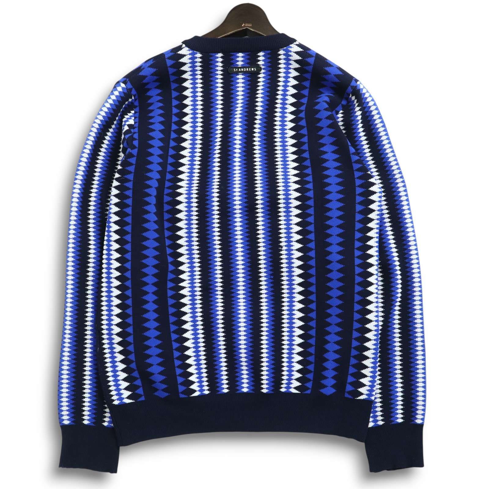 St ANDREWS セントアンドリュース ゴルフ 通年☆ 幾何学模様 ジグザグ