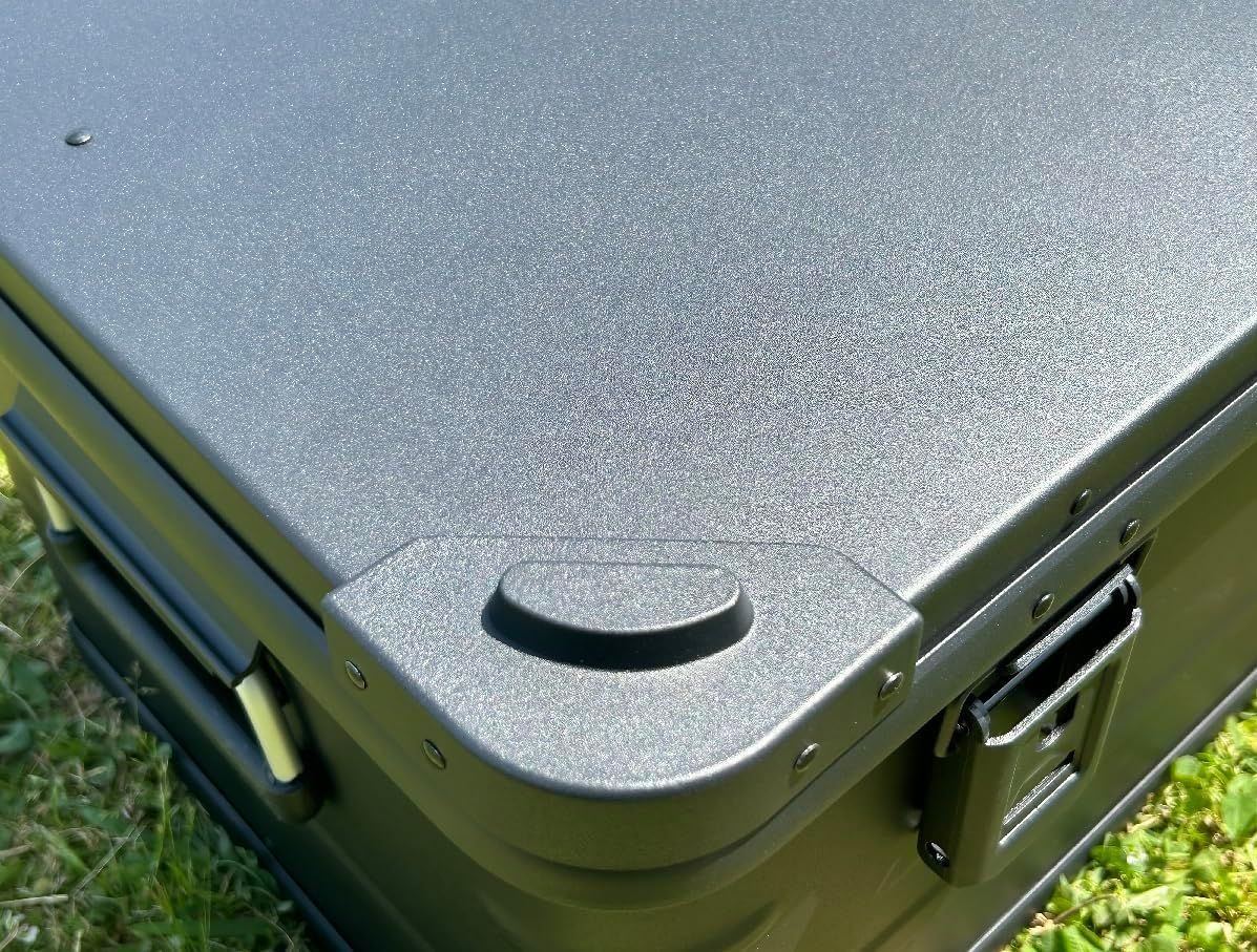 マットブラック スタッキング アルミコンテナボックス 30L
