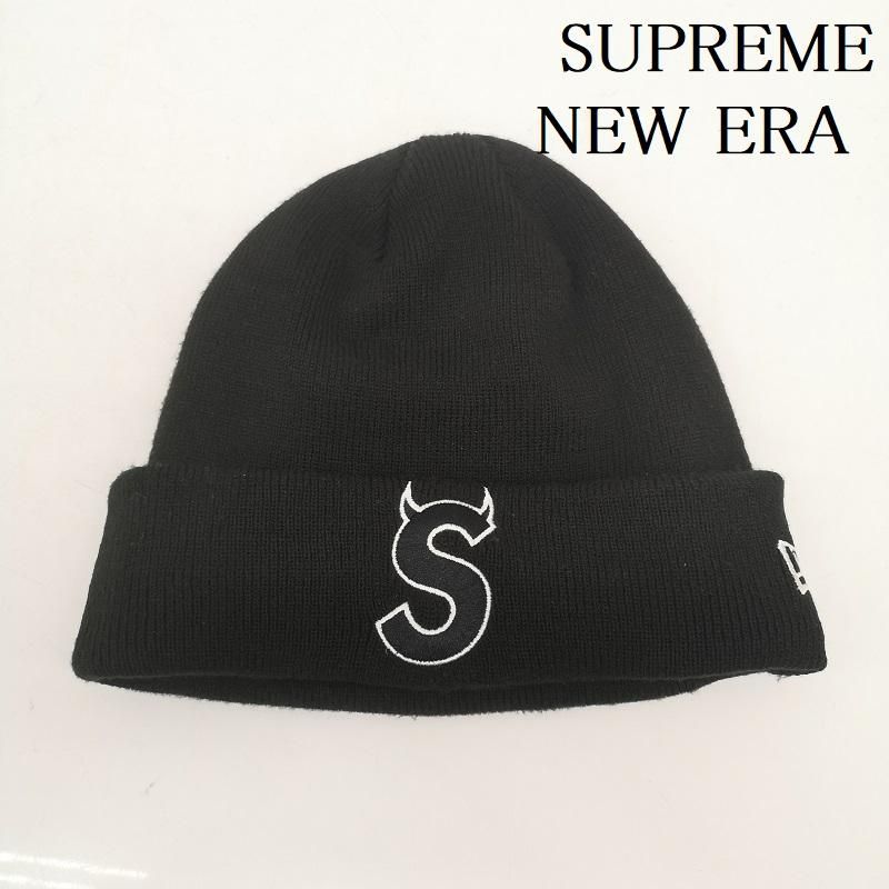 Supreme シュプリーム 帽子 ニット帽 22AW new era s logo