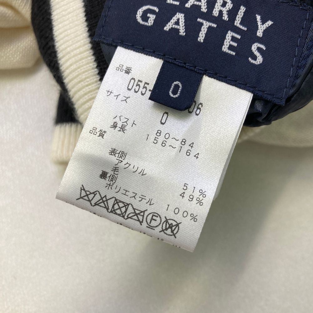 サイズ：0 PEARLY GATES パーリーゲイツ リバーシブル ナイロン切替