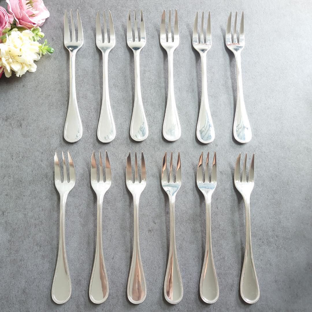 クリストフル パール ケーキフォーク 12点