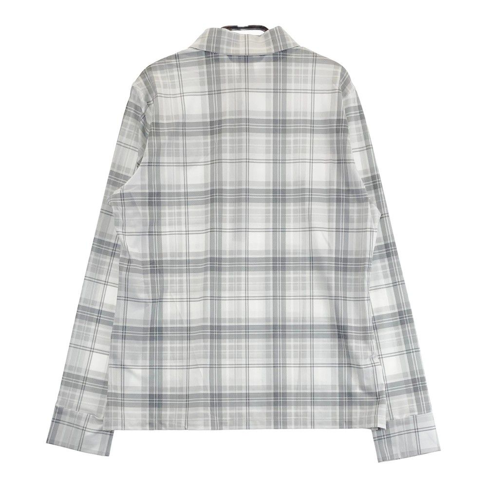サイズ：40 ZOY ゾーイ 071614012 長袖ポロシャツ チェック グレー系 [240101416504] ゴルフウェア レディース ストスト サイズ：40 ZOY ゾーイ 071614012 長袖ポロシャツ チェック