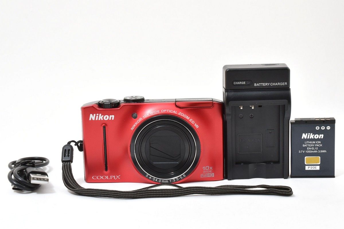 デジタルカメラ 【美品】Nikon COOLPIX S8100 レッド