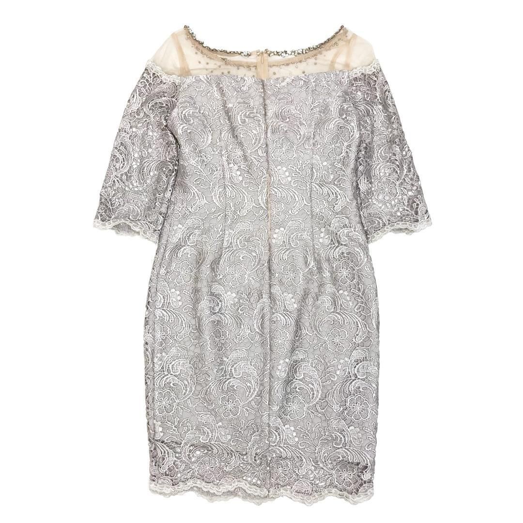 ローブドフルール ビジューシアーチュールタイトミニキャバドレス ROBE