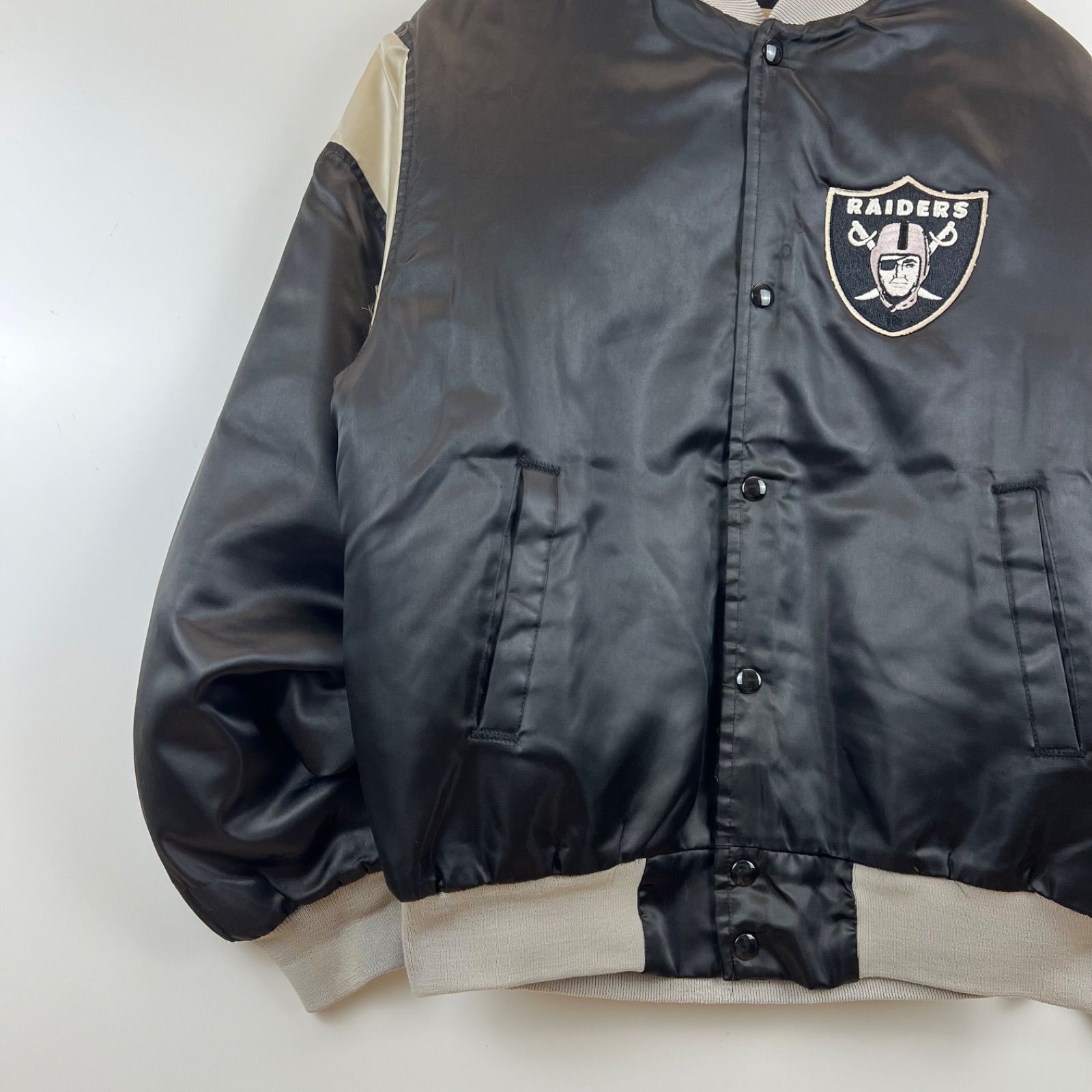 CHALK LINE 90s USA VTG NFL RAIDERS virsity jacket M チョークライン