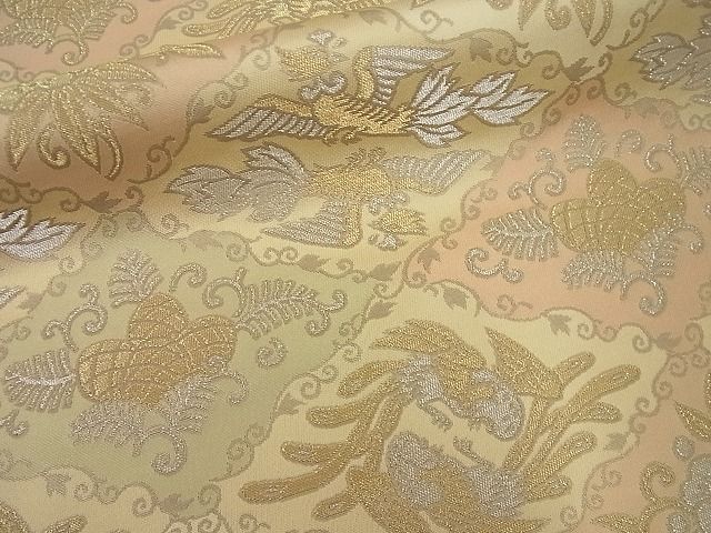 平和屋本店□極上 西陣 川島織物謹製 銀座 きしや 六通柄 本袋帯 菱