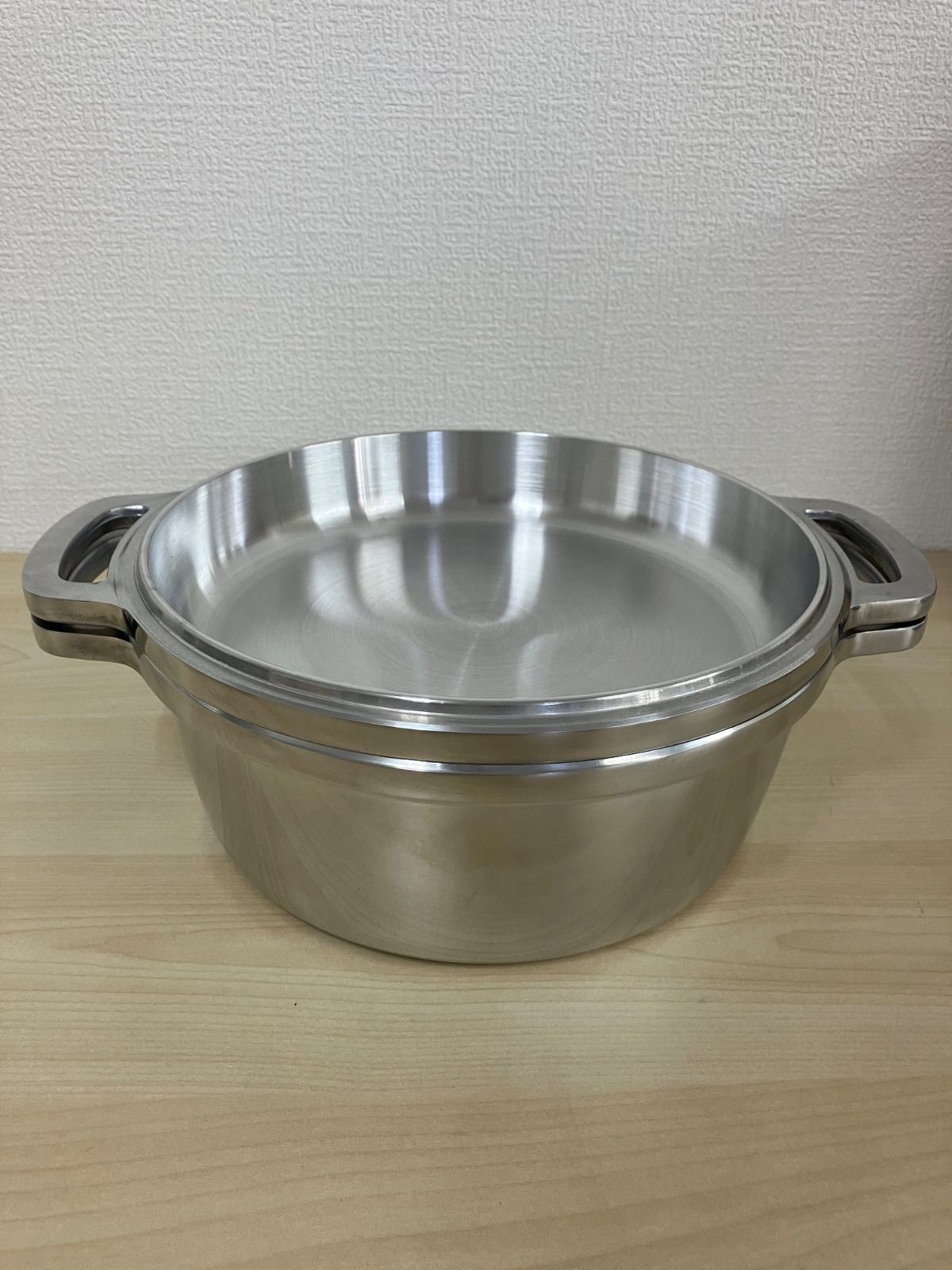 無水鍋(広島アルミニウム工業株式会社) 広島アルミニウム工業 ムスイ 無水鍋 20cm 本体2.4L ふた1.0L