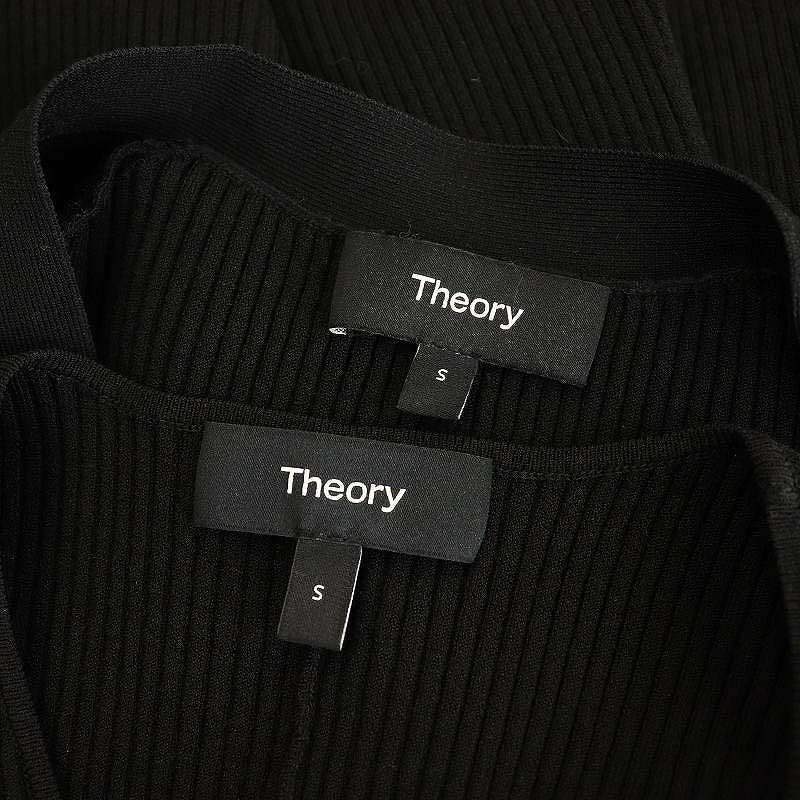 セオリー Theory 24SS WOOSTER CREPE KNIT アンサンブル ニット カーディガン S ブラック /ES ■OS レディース セオリー Theory 24SS WOOSTER CREPE KNIT アンサンブル ニット