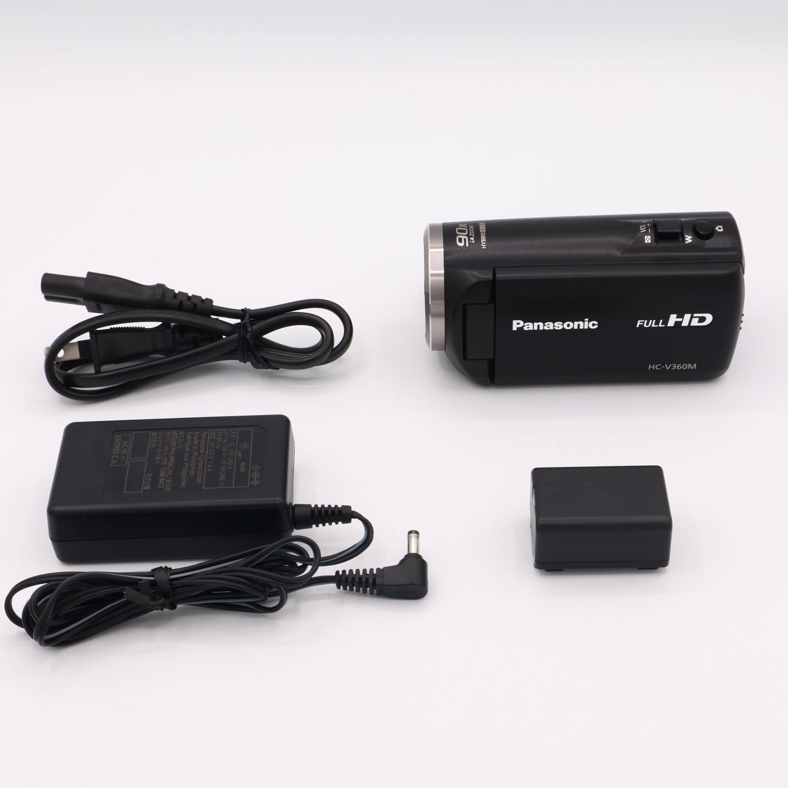 パナソニック HDビデオカメラ V360M 16GB 高倍率90倍ズーム ブラック HC-V360M-K ＃250521_DP5HA007370