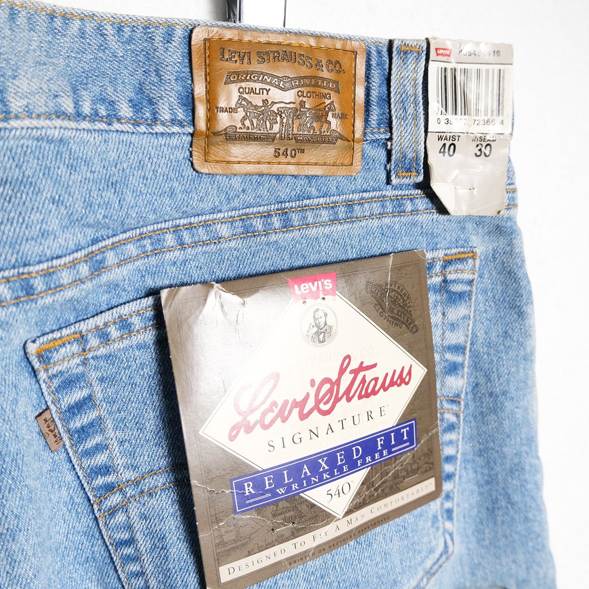 デッドストック 90's USA製 リーバイス Levi's 540 ウォッシュ デニム
