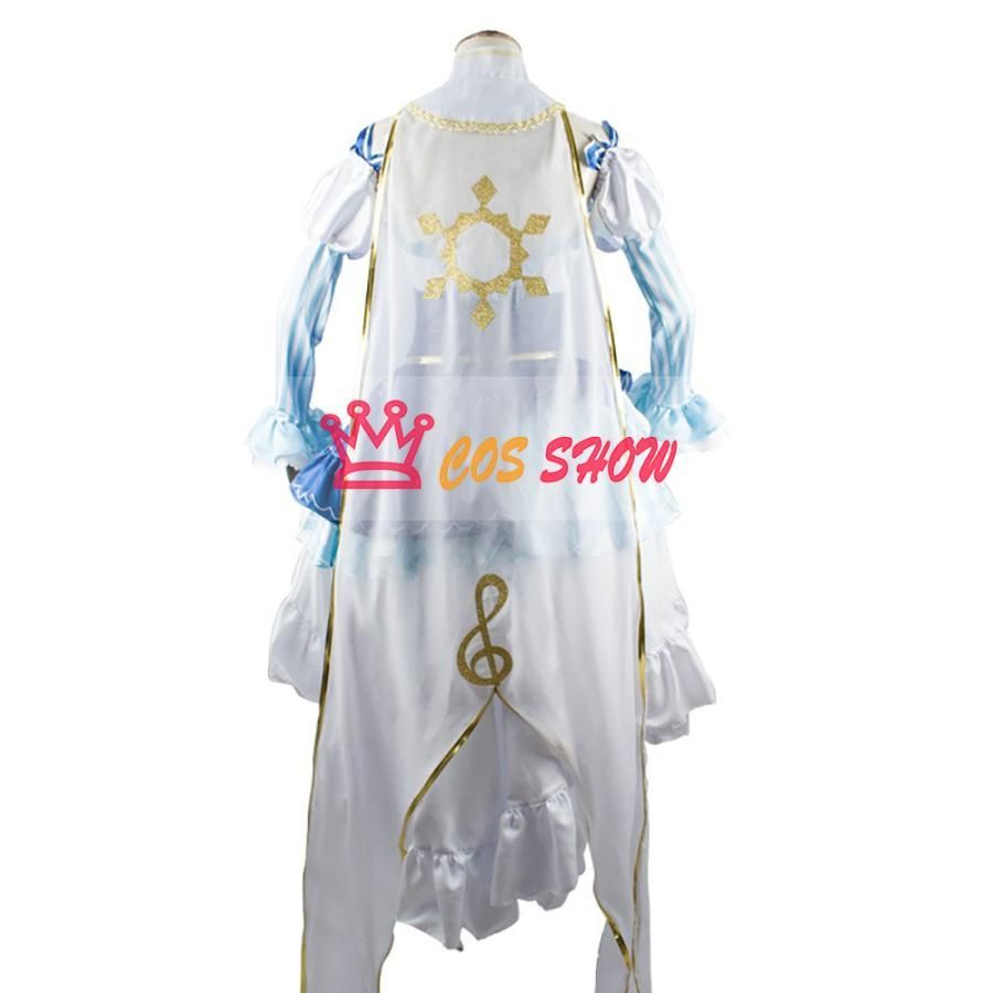 雪ミク 初音ミク VOCALOID 2019 Snow Princess プリンセス風 コスプレ衣装 cosplay 雪の王冠 ウィッグ追加 仮装 イベント 日常服 ステ