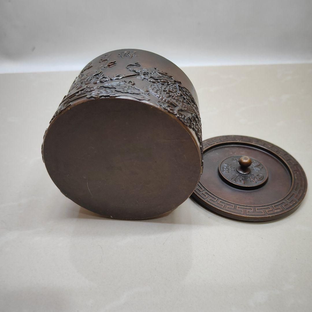 銅製 龍鳳呈祥茶壺 茶道具 香道具 装飾品 工芸品 置物 銅製 龍鳳呈祥茶壺 茶道具 香道具 装飾品 工芸品 置物