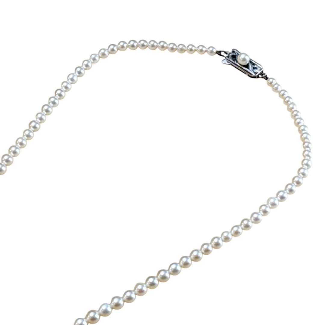 【極美品】MIKIMOTO ミキモト ベビーパール ネックレス グラデーション 極美品】ミキモト パールネックレス ベビーパール