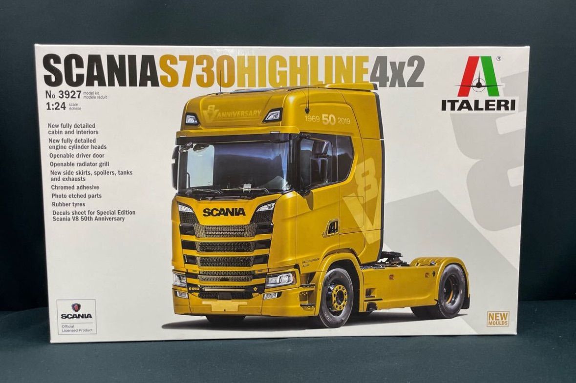 IT3927 1|24 スカニア S730 ハイライン 4×2 トラクターヘッド プラモデル イタレリ プラッツ トラックショップASC