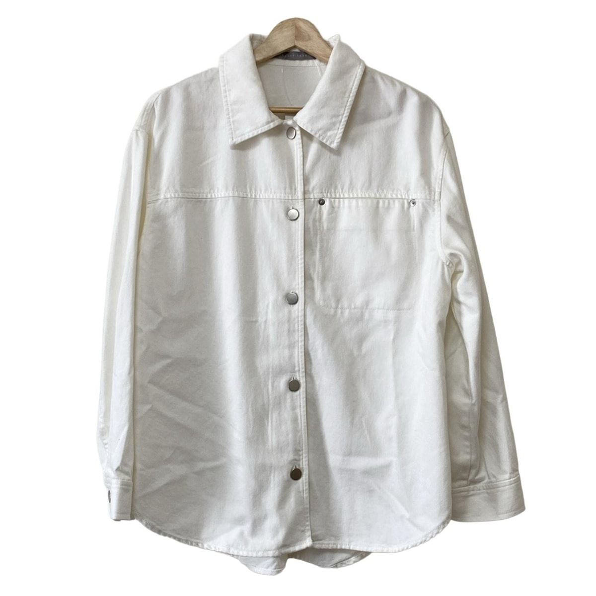 theory luxe セオリーリュクス ジャケット サイズ038 M レディース - アイボリー 長袖 デニムシャツジャケット 秋 春