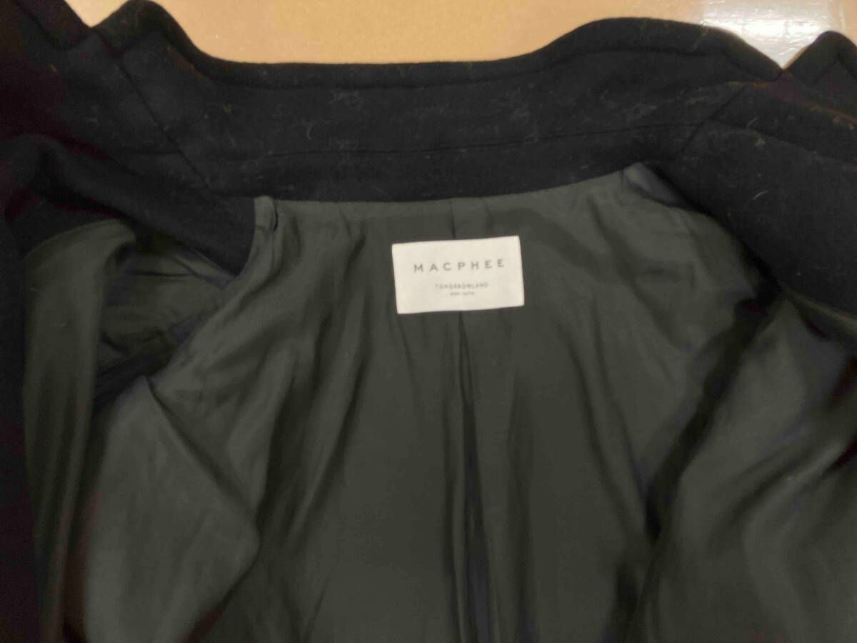 MACPHEE マカフィー ブラック チェスターコート ウールコート ブラック36 GULLKHAN_COM