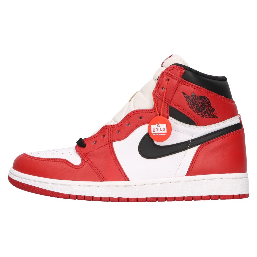 NIKE (ナイキ) AIR JORDAN 1 RETRO HIGH OG CHICAGO 2015年製 エアジョーダン1シカゴ ハイカットスニーカー  レッド/ホワイト US9.5/27.5cm 55088-101 - メルカリ