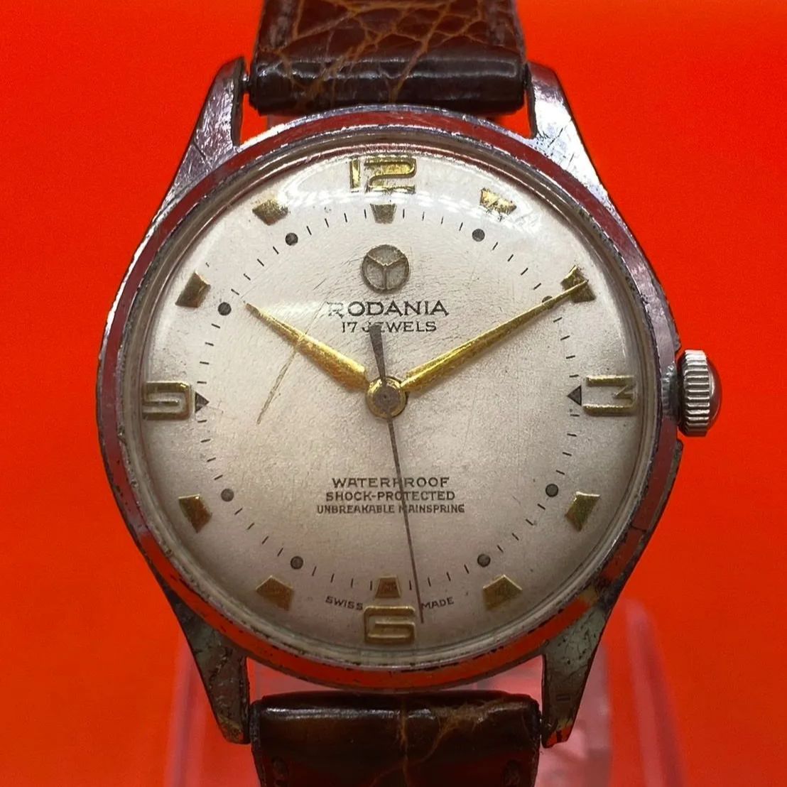 ロダニア RODANIA ヴィンテージ 17石 手巻き SWISS MADE