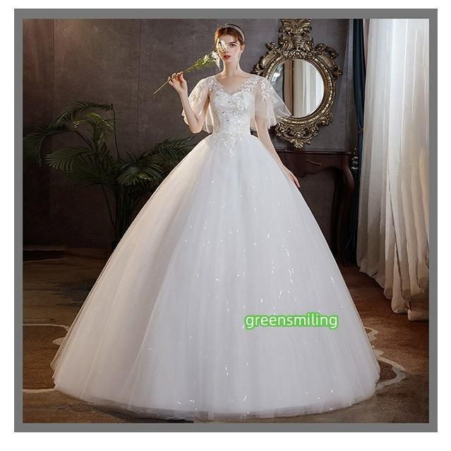 【美品】結婚式　編み上げ　ロングドレス　＊簡易パニエ付き＊ 即納 あすつく パニエ ウェディングパニエ Aライン ロングパニエ