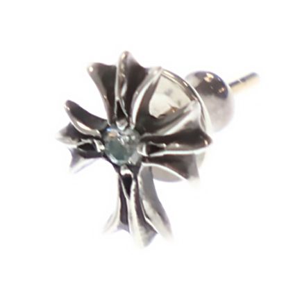 クロムハーツ No2 CH CRS DIA/CHクロススタッド 1ダイヤ/シルバー