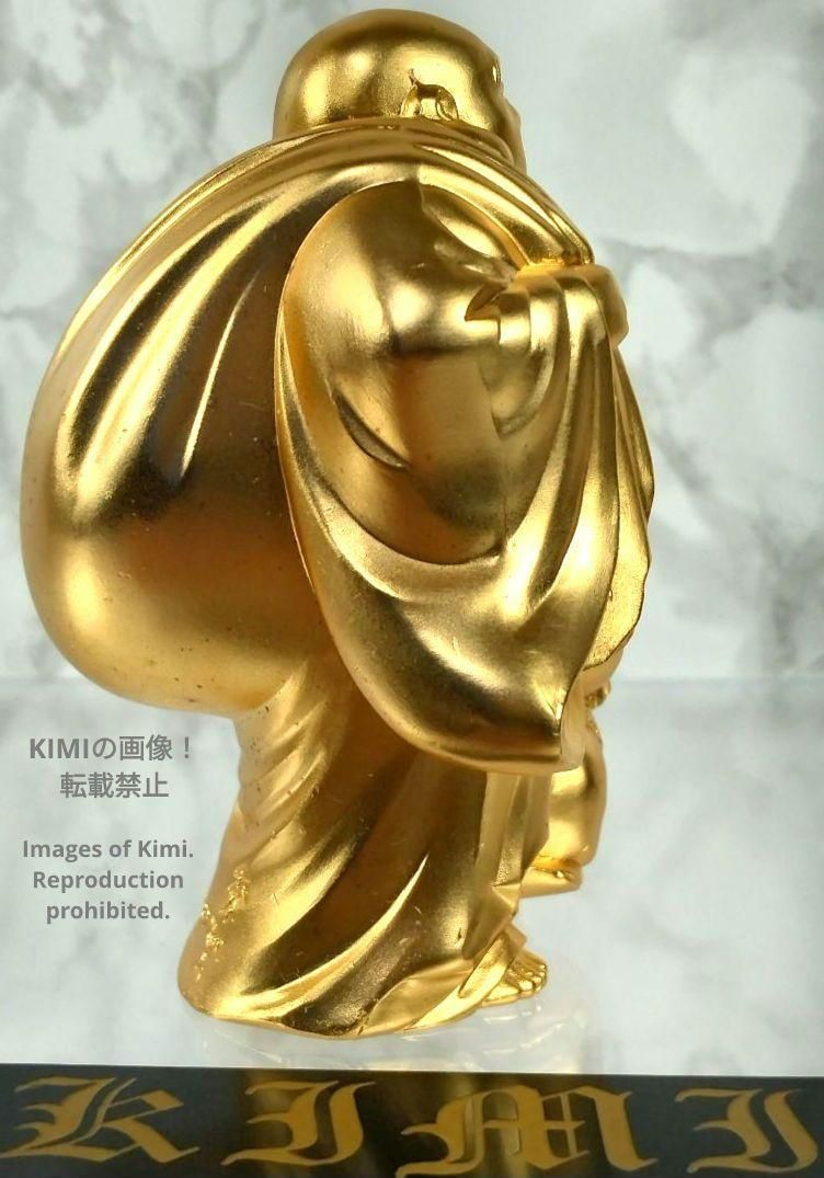 布袋 Budai 金メッキ 24金 8.5cm 3.3inch 仏師 牧田秀雲 原型