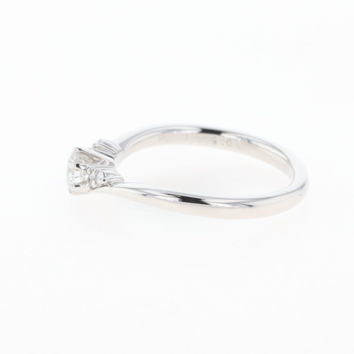 ダイヤモンド ダイヤモンド デザインリング プラチナ 指輪 メレダイヤ リング 10号