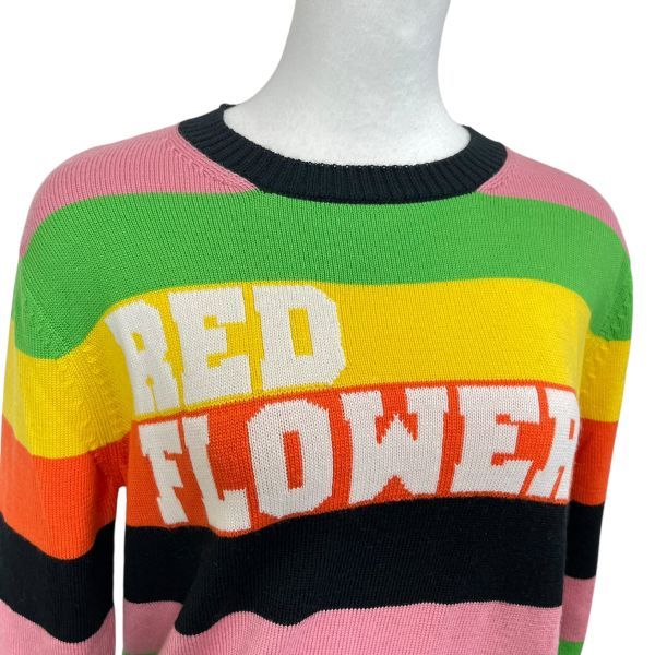 ◇ レッドヴァレンティノ RED VALENTINO セーター 黒 ピンク グリーン