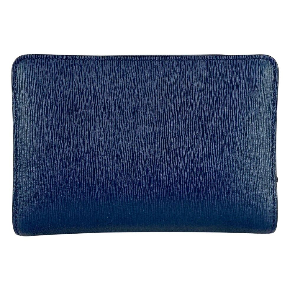 フェラガモ クラッチ セカンド バッグ メンズ レザー ブルー FB-24 9662 429071 5