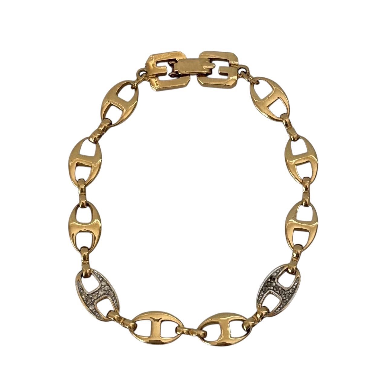 GIVENCHY ジバンシー ブレスレット 金 チェーン Gロゴ 馬具