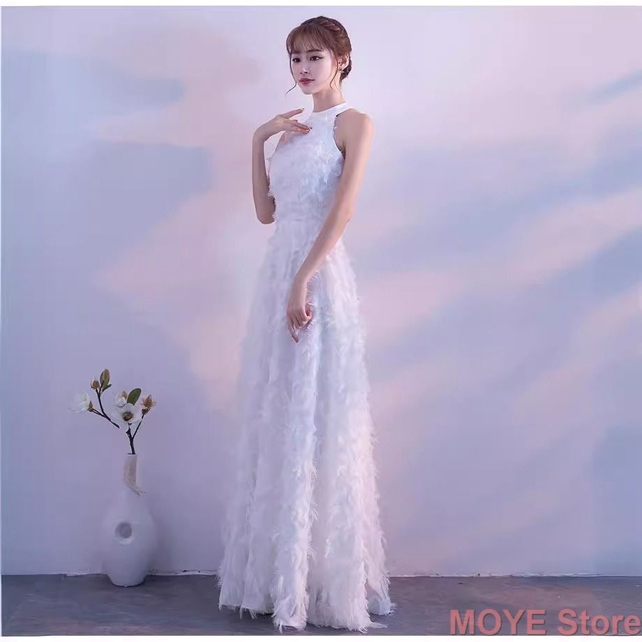 ウエディングドレス ロング 白 豪華 お呼ばれ 袖あり 肩隠し袖隠し